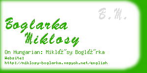 boglarka miklosy business card